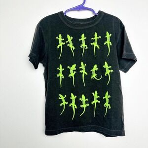 Chaser NWT Kids Boys Geckos Graphic Print Crew Neck Casual T-Shirt Gray Size 6